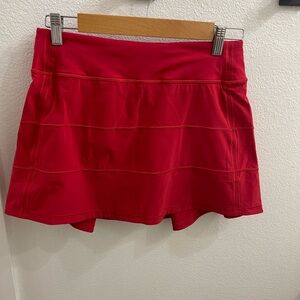 EUC lululemon red tennis skirt